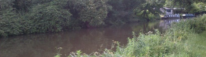 A view of the Wey Navigation fishing venue in Guildford