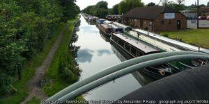 Looking along the Slough Arm canal fishing venue on a summer day